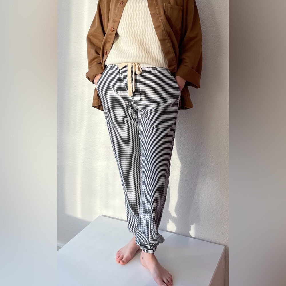 Jungmaven Yelapa Stripe Sweatpants Size Small unisex Hemp Organic Cotton granola